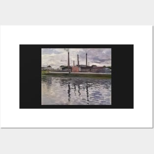 factories at argenteuil - Gustave Caillebotte Posters and Art